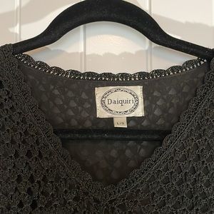 Crochet Black Dress